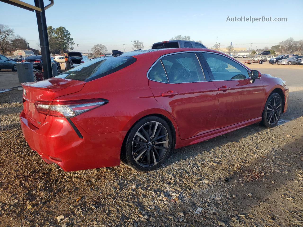 2019 Toyota Camry Xse Red vin: 4T1B61HK8KU180838