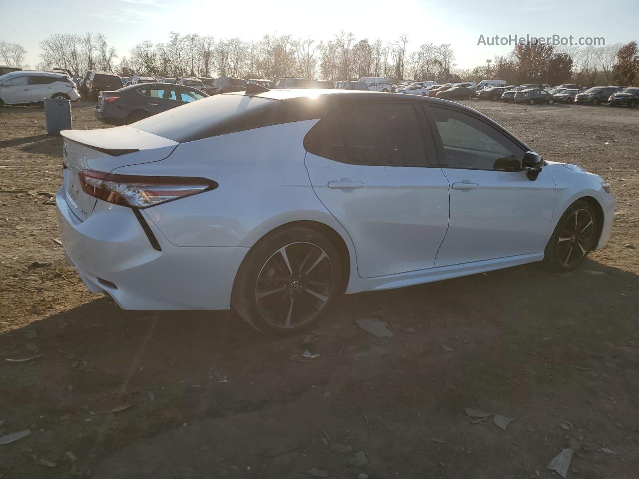 2019 Toyota Camry Xse White vin: 4T1B61HK8KU261340