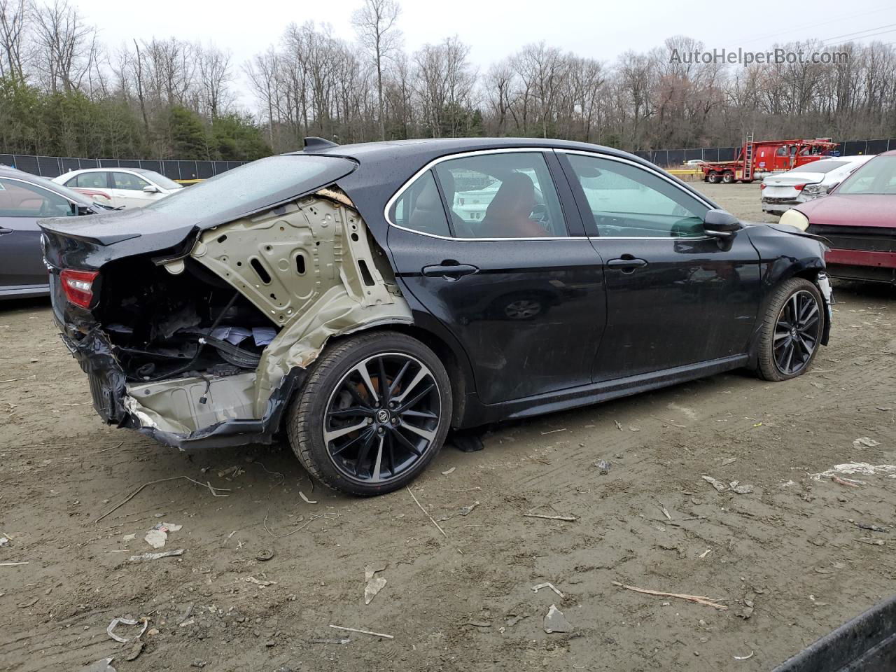 2019 Toyota Camry Xse Black vin: 4T1B61HK8KU725615