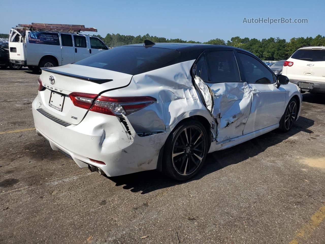 2019 Toyota Camry Xse White vin: 4T1B61HK9KU180816