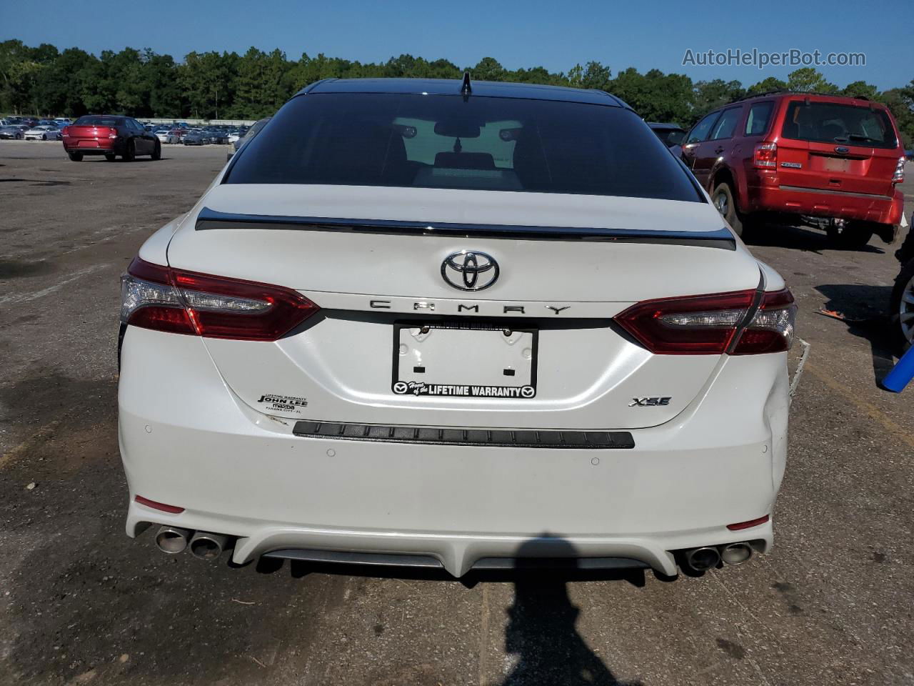 2019 Toyota Camry Xse White vin: 4T1B61HK9KU180816