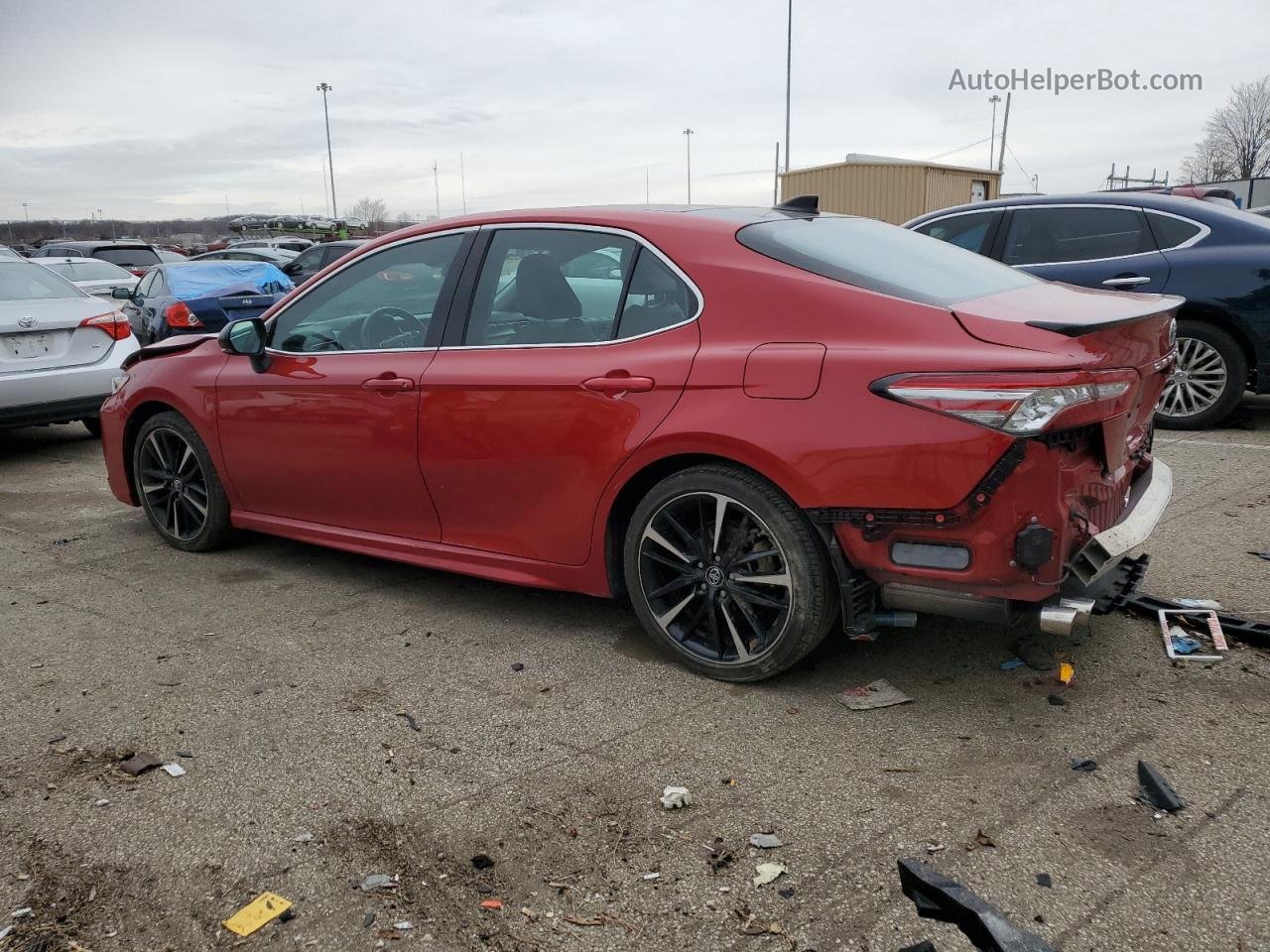 2019 Toyota Camry Xse Red vin: 4T1B61HK9KU182601