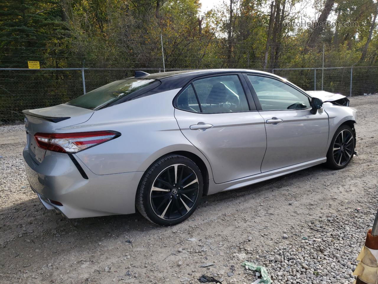 2019 Toyota Camry Xse Silver vin: 4T1B61HK9KU280527