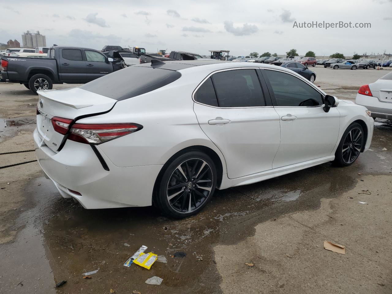 2019 Toyota Camry Xse Белый vin: 4T1B61HKXKU733926