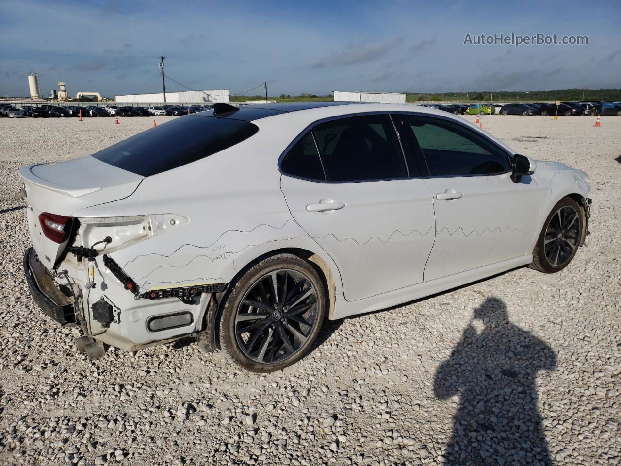 2019 Toyota Camry Xse White vin: 4T1B61HKXKU791390