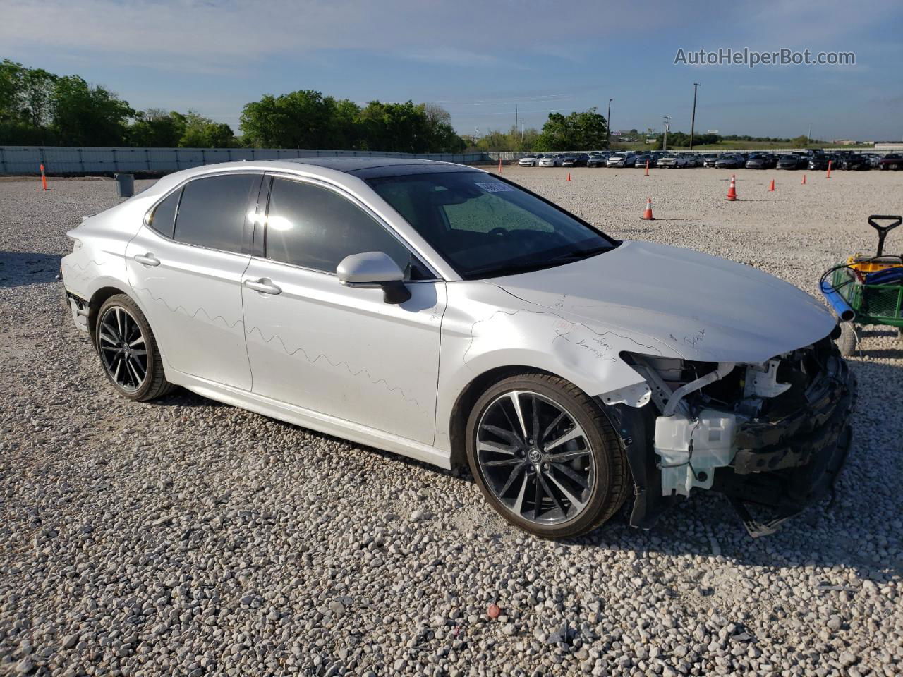 2019 Toyota Camry Xse White vin: 4T1B61HKXKU791390