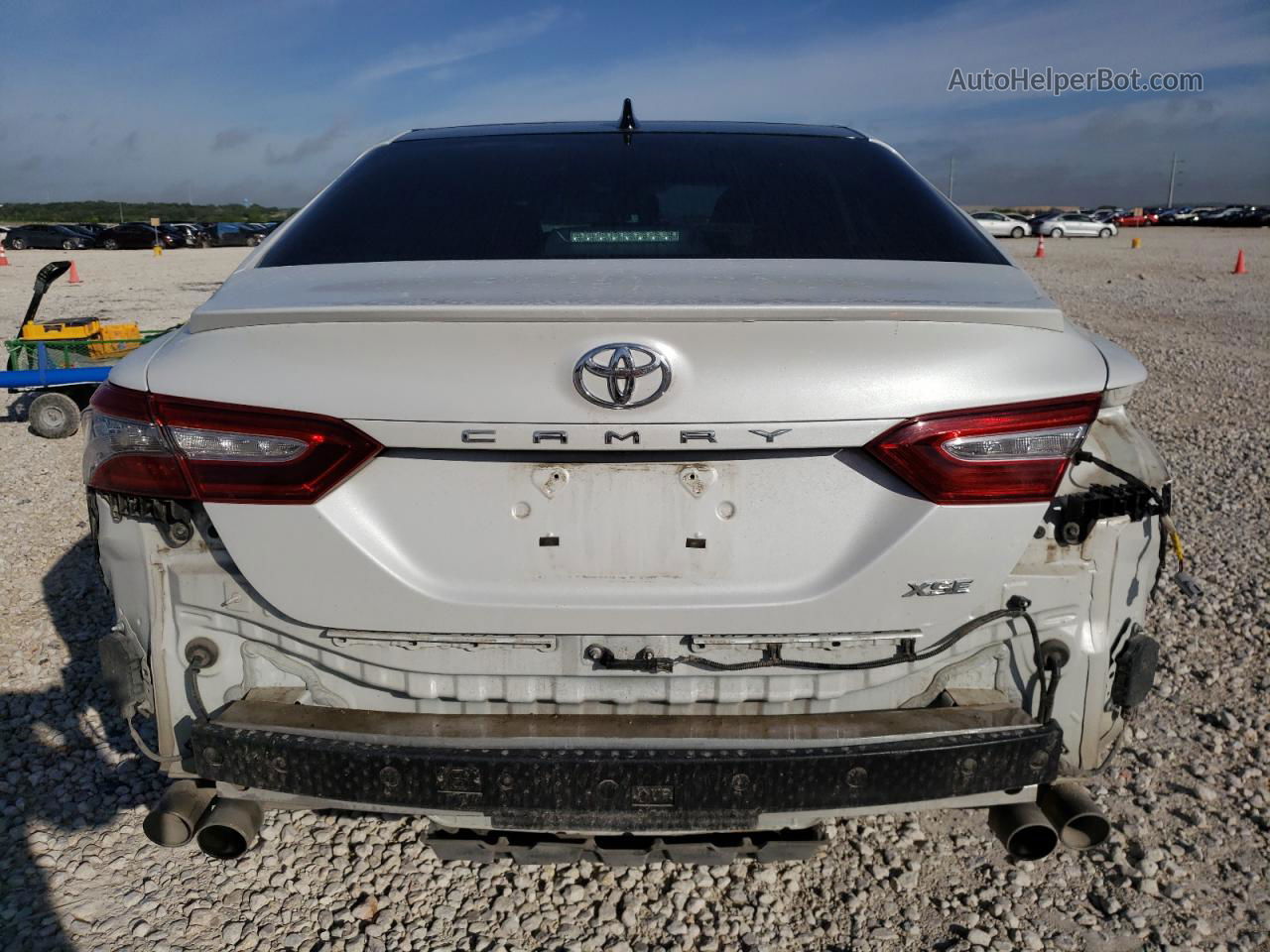 2019 Toyota Camry Xse White vin: 4T1B61HKXKU791390