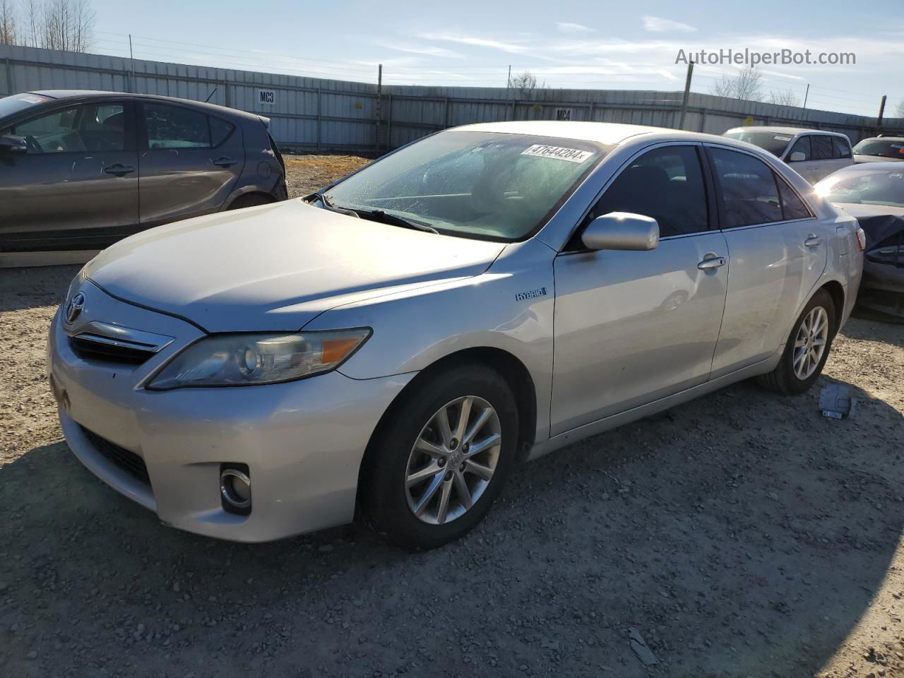 2011 Toyota Camry Hybrid Серебряный vin: 4T1BB3EK1BU132755