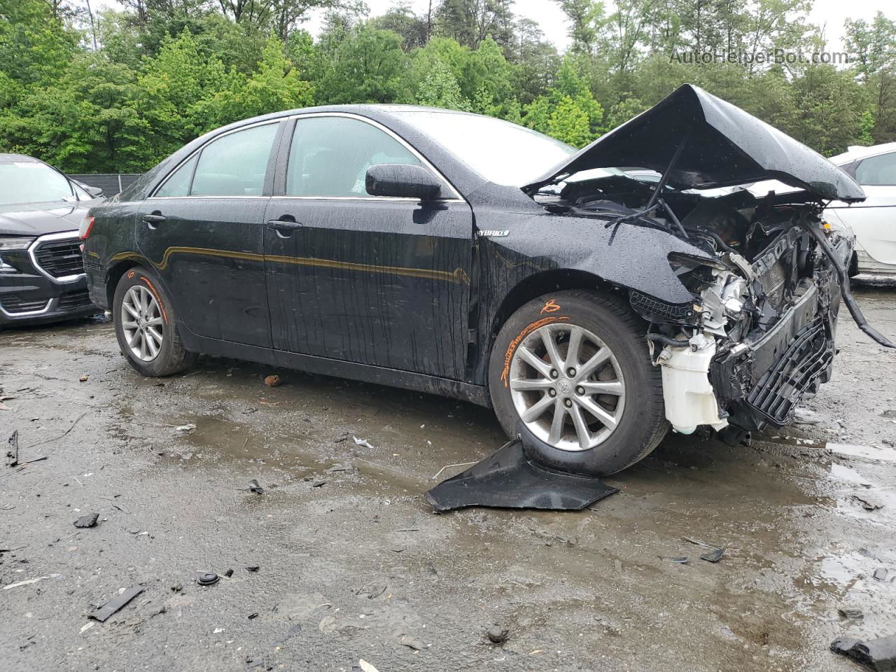 2011 Toyota Camry Hybrid Black vin: 4T1BB3EK2BU130402