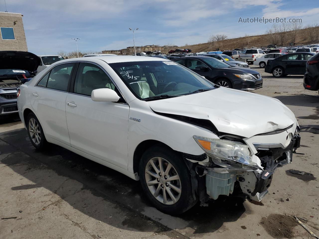 2011 Toyota Camry Hybrid Белый vin: 4T1BB3EK2BU135924