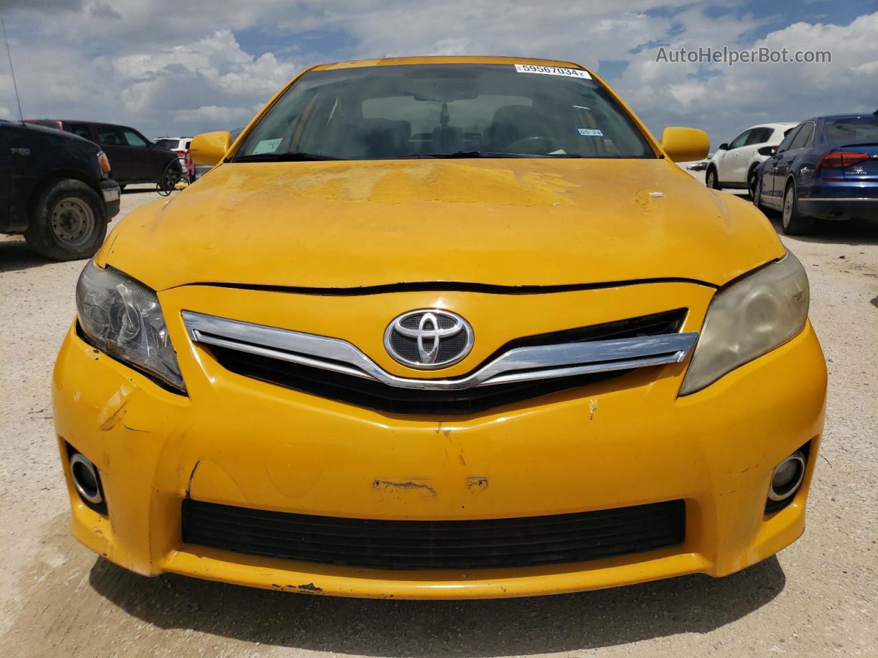 2011 Toyota Camry Hybrid Yellow vin: 4T1BB3EK9BU126492