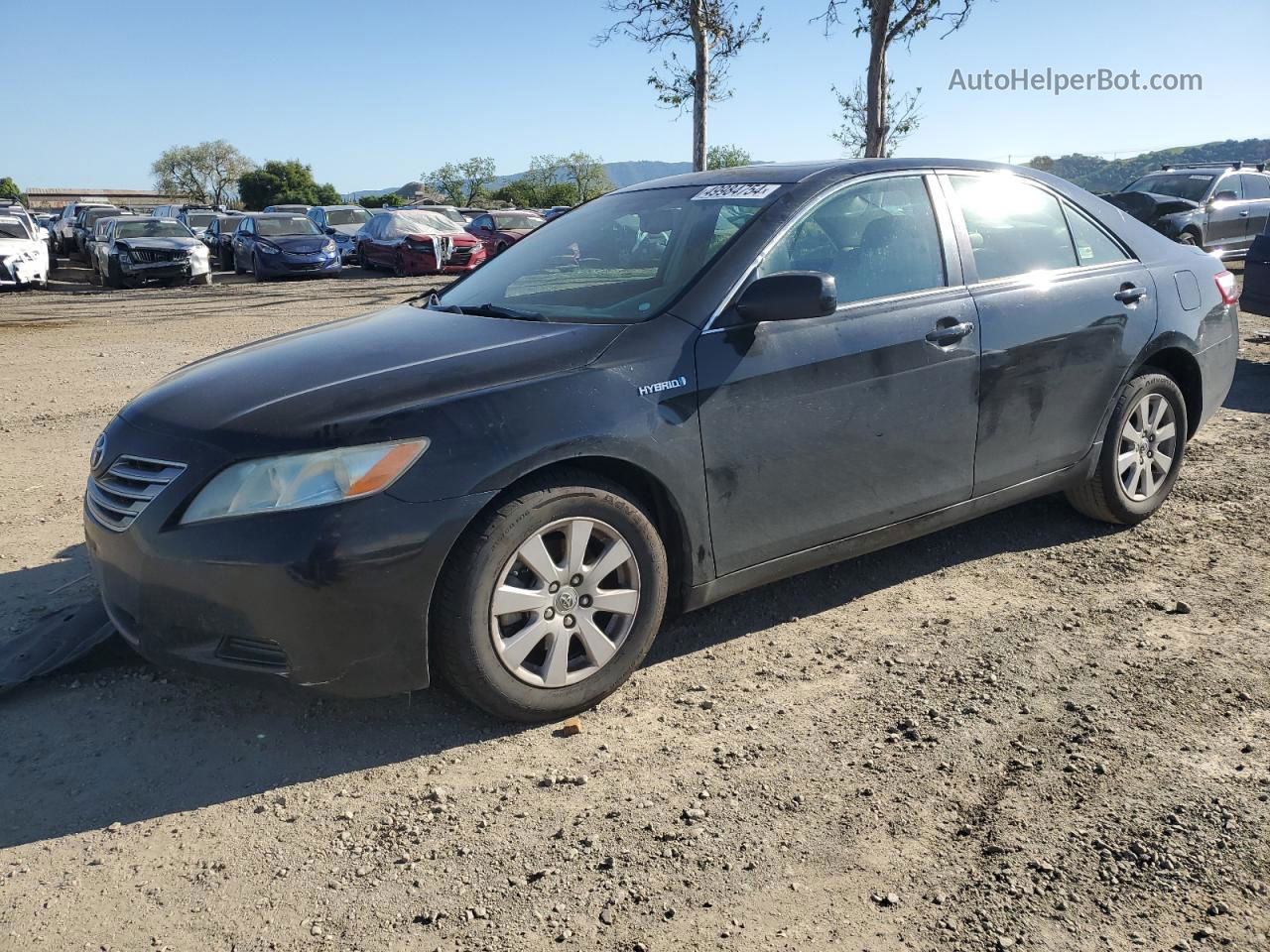 2008 Toyota Camry Hybrid Black vin: 4T1BB46K18U035536