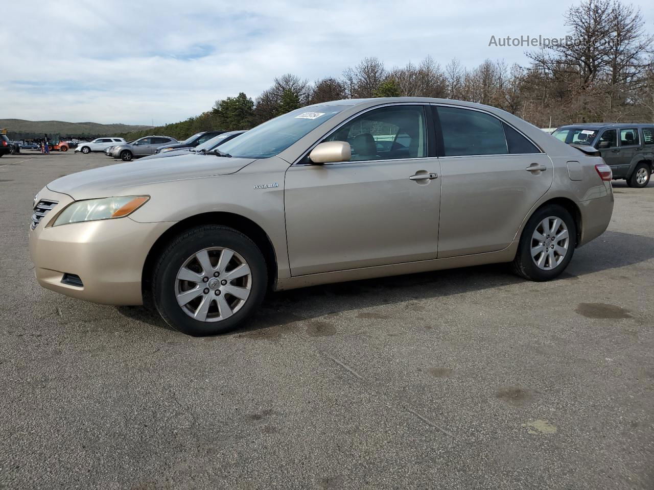 2008 Toyota Camry Hybrid Tan vin: 4T1BB46K18U055687