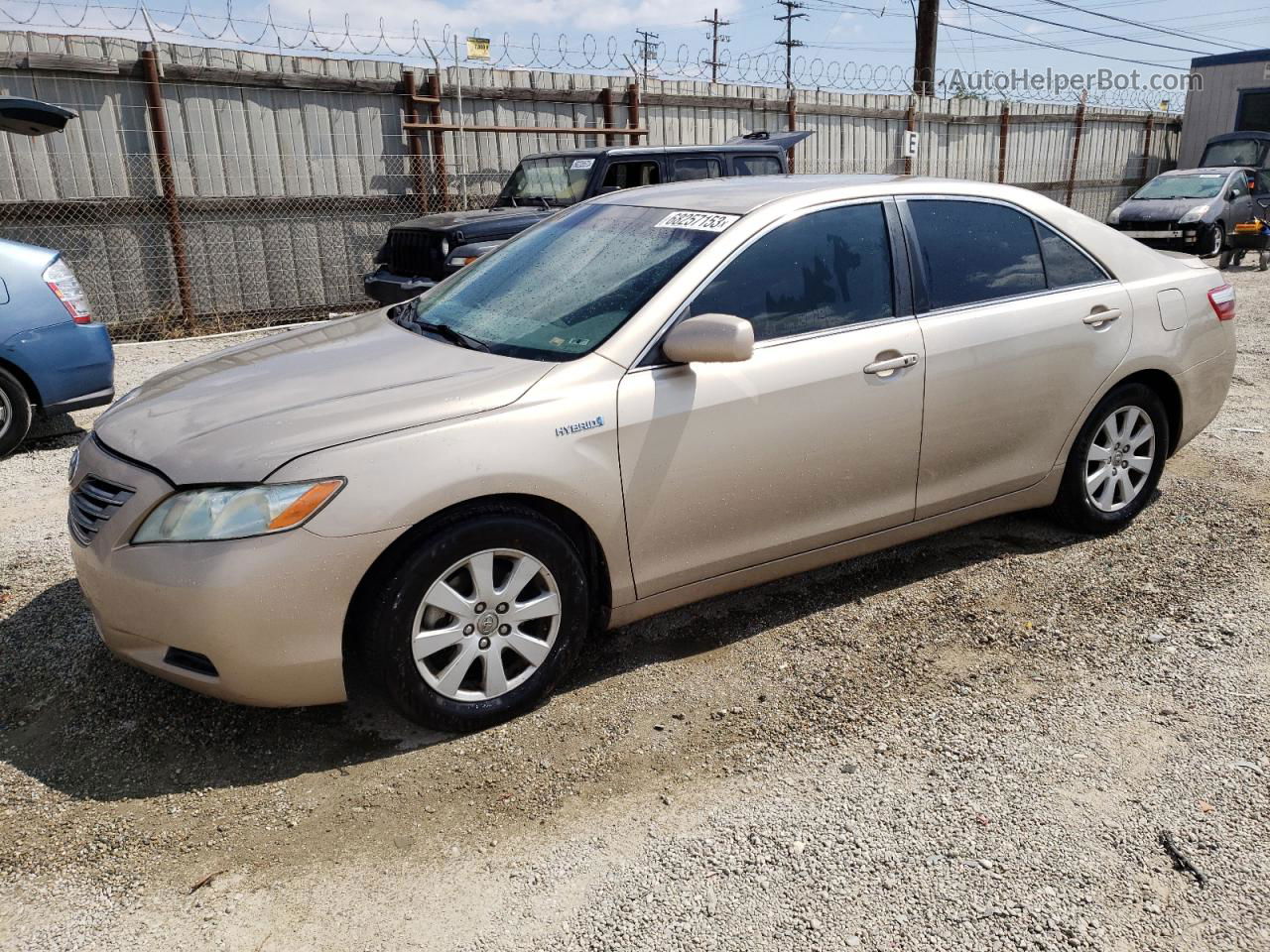 2009 Toyota Camry Hybrid Beige vin: 4T1BB46K19U077996