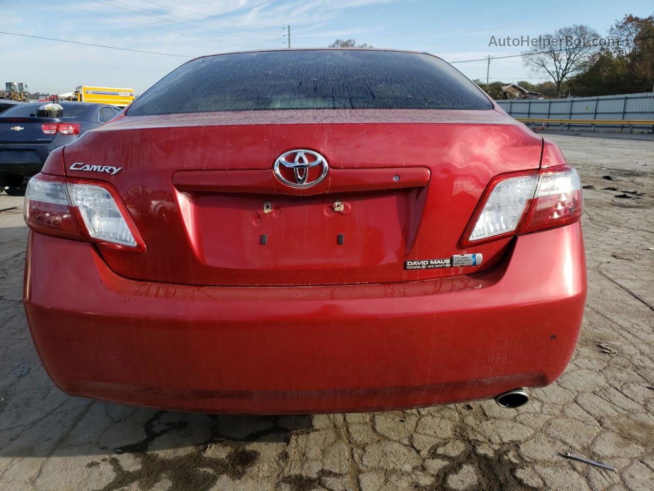 2008 Toyota Camry Hybrid Red vin: 4T1BB46K38U040172