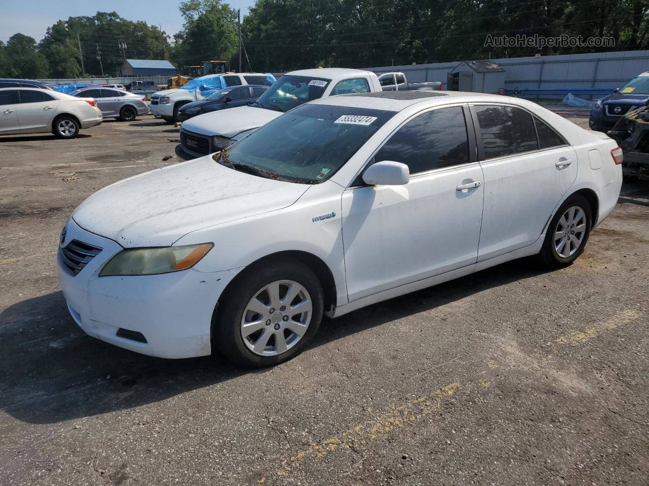 2009 Toyota Camry Hybrid White vin: 4T1BB46K39U083301