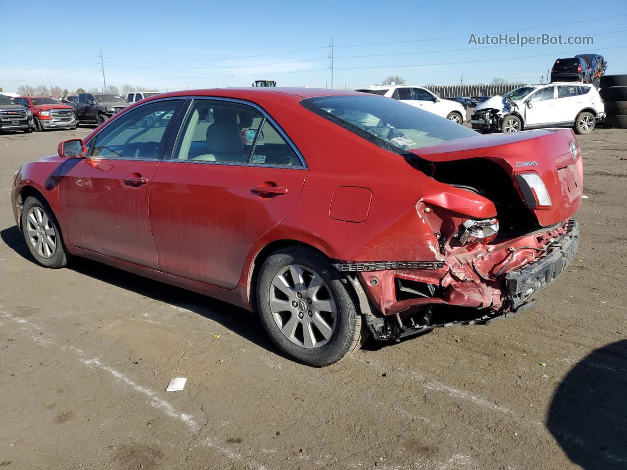 2009 Toyota Camry Hybrid Red vin: 4T1BB46K39U110464