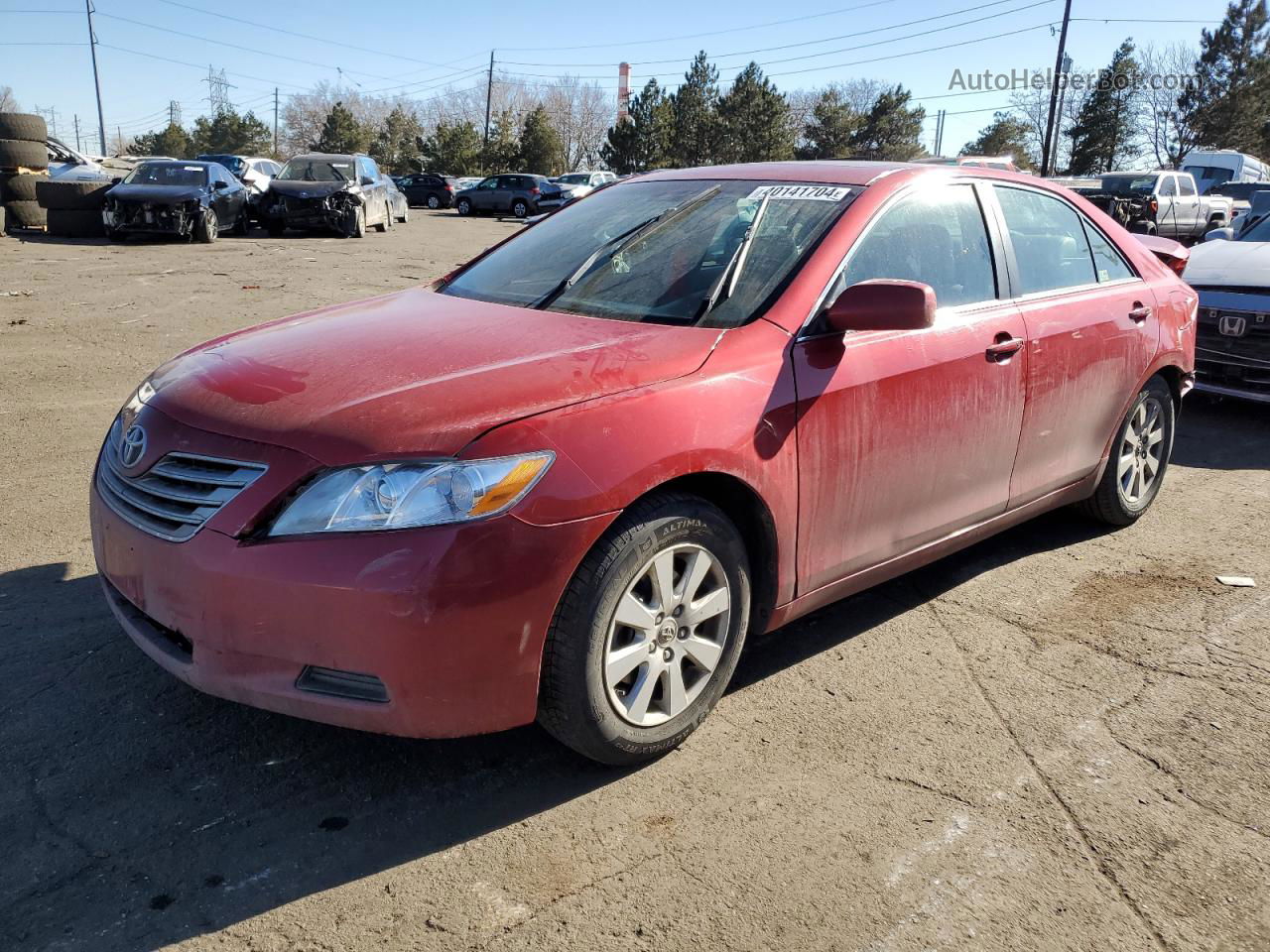 2009 Toyota Camry Hybrid Red vin: 4T1BB46K39U110464