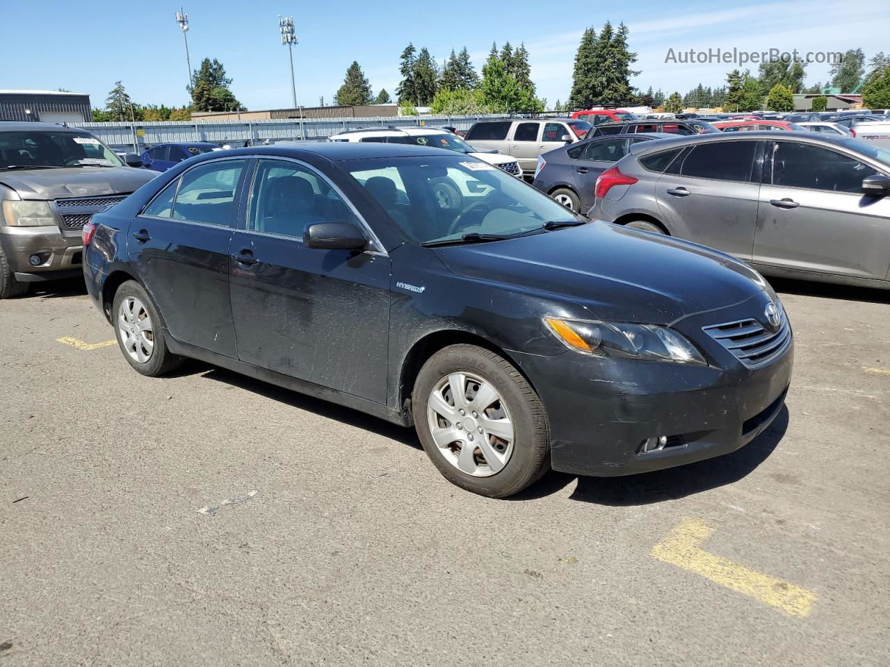 2009 Toyota Camry Hybrid Black vin: 4T1BB46K49U078155