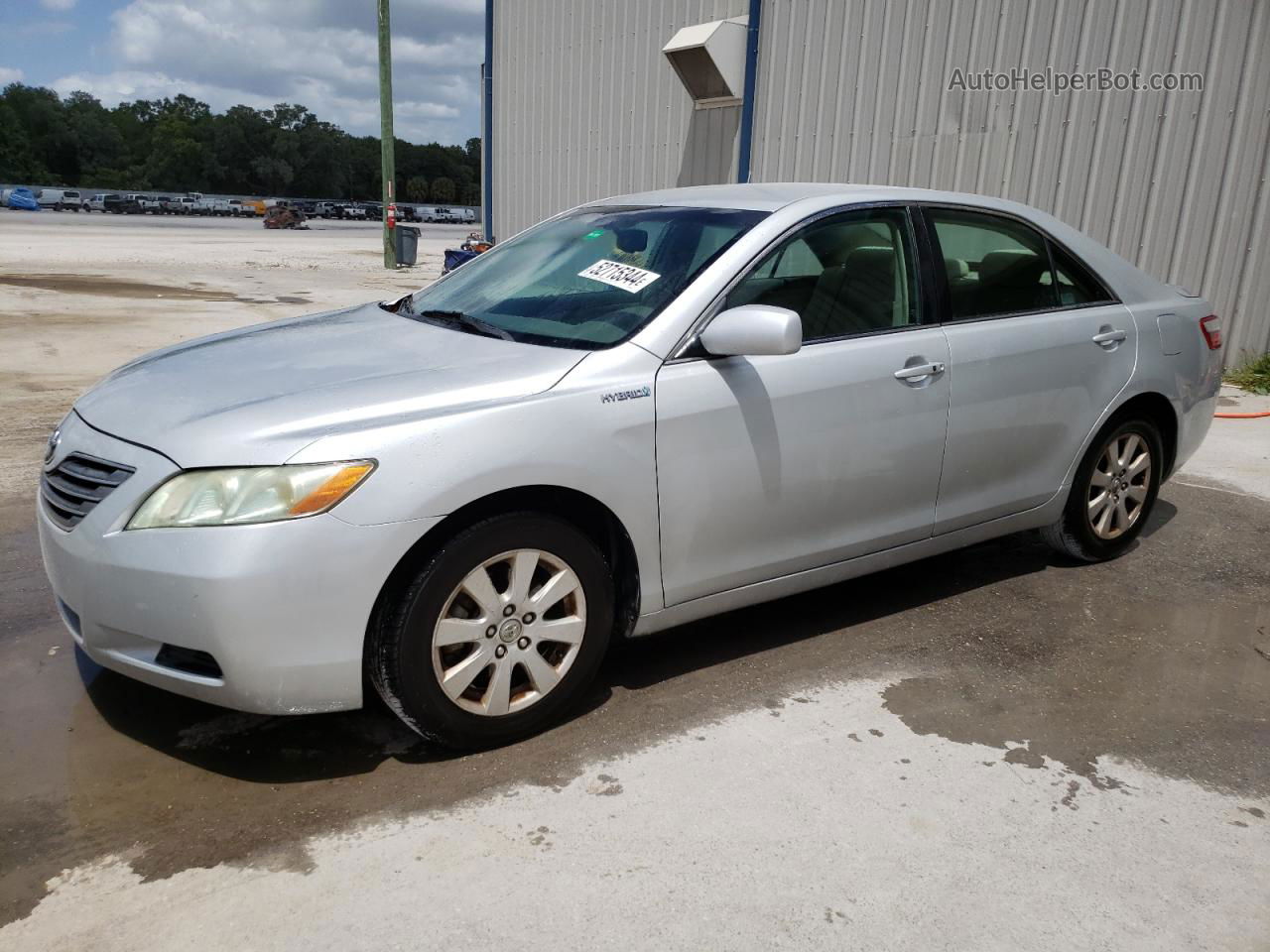 2009 Toyota Camry Hybrid Silver vin: 4T1BB46K49U108562