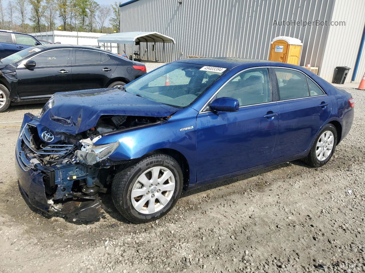 2008 Toyota Camry Hybrid Blue vin: 4T1BB46K58U047592