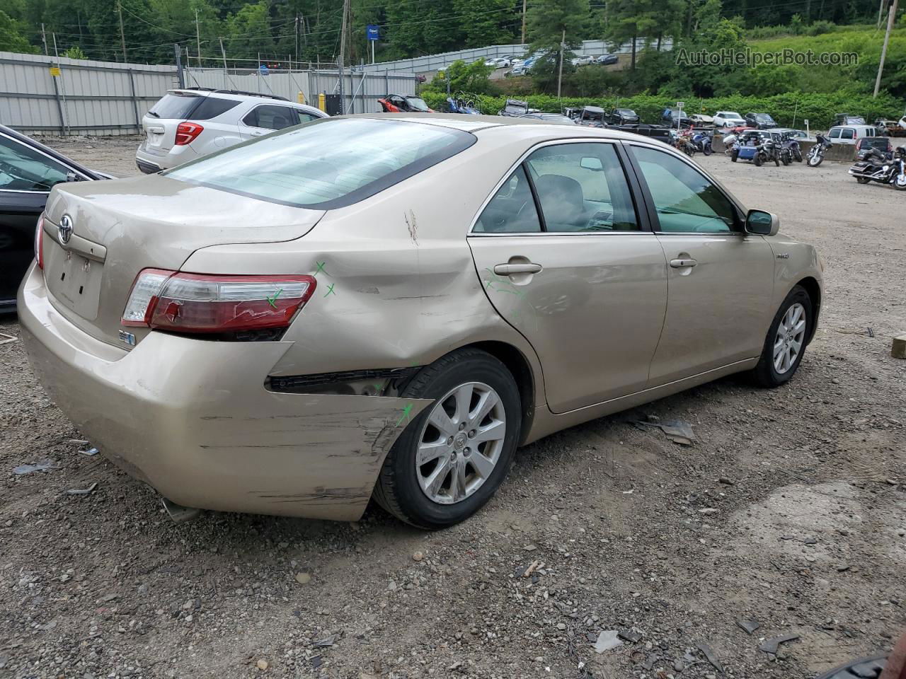 2009 Toyota Camry Hybrid Золотой vin: 4T1BB46K69U082739