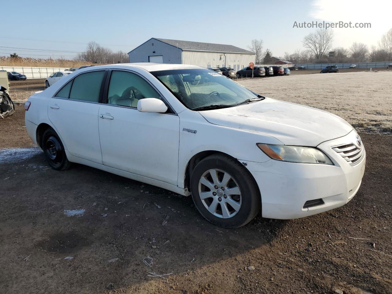 2009 Toyota Camry Hybrid White vin: 4T1BB46K69U092252