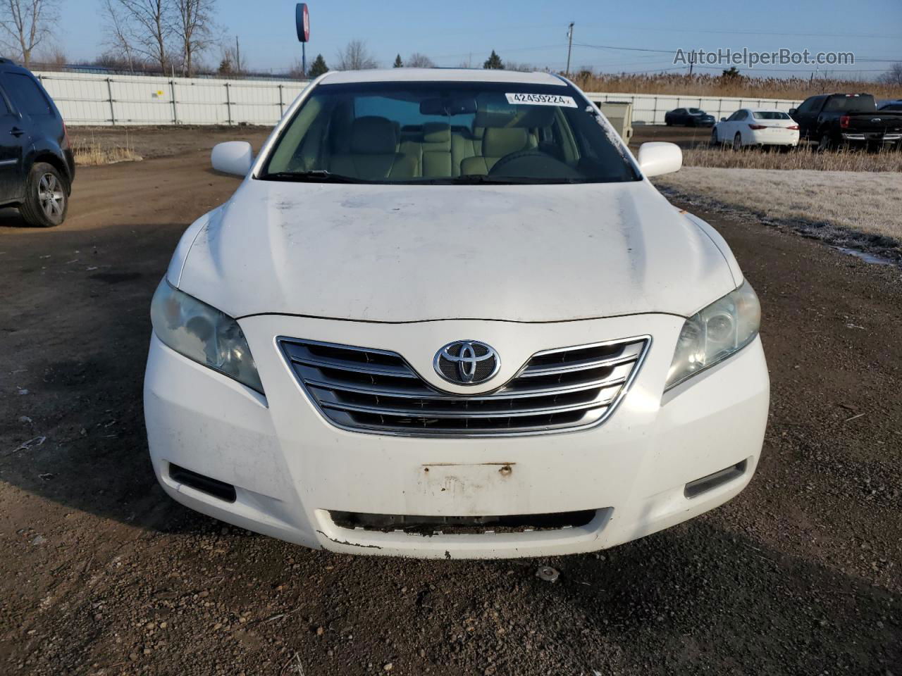 2009 Toyota Camry Hybrid White vin: 4T1BB46K69U092252