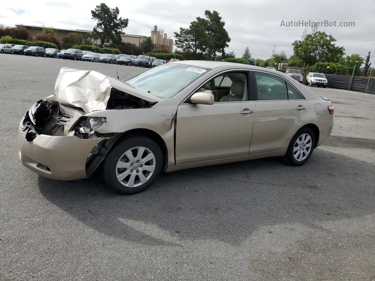 2009 Toyota Camry Hybrid Tan vin: 4T1BB46K69U102309