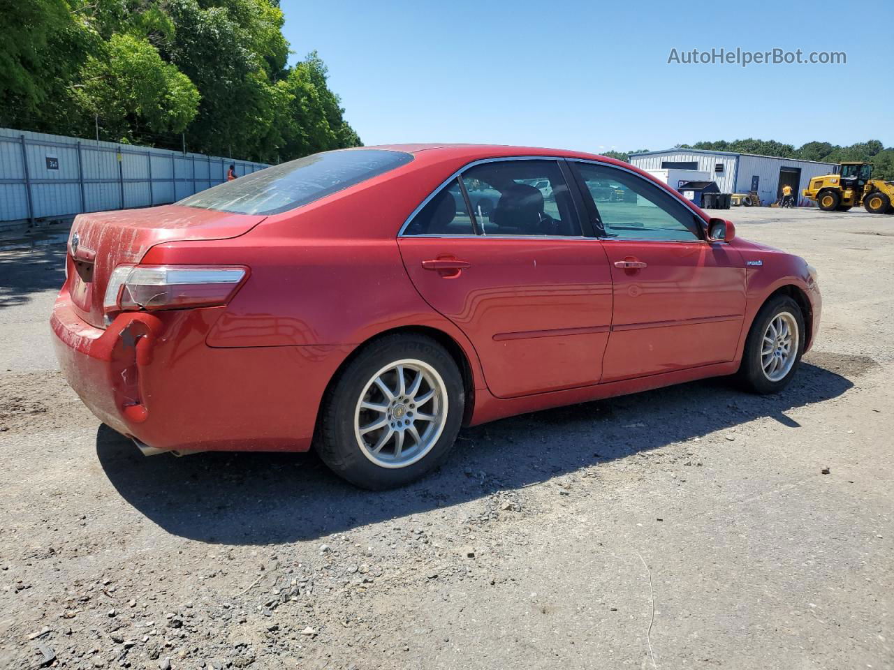 2009 Toyota Camry Hybrid Red vin: 4T1BB46K79U081261