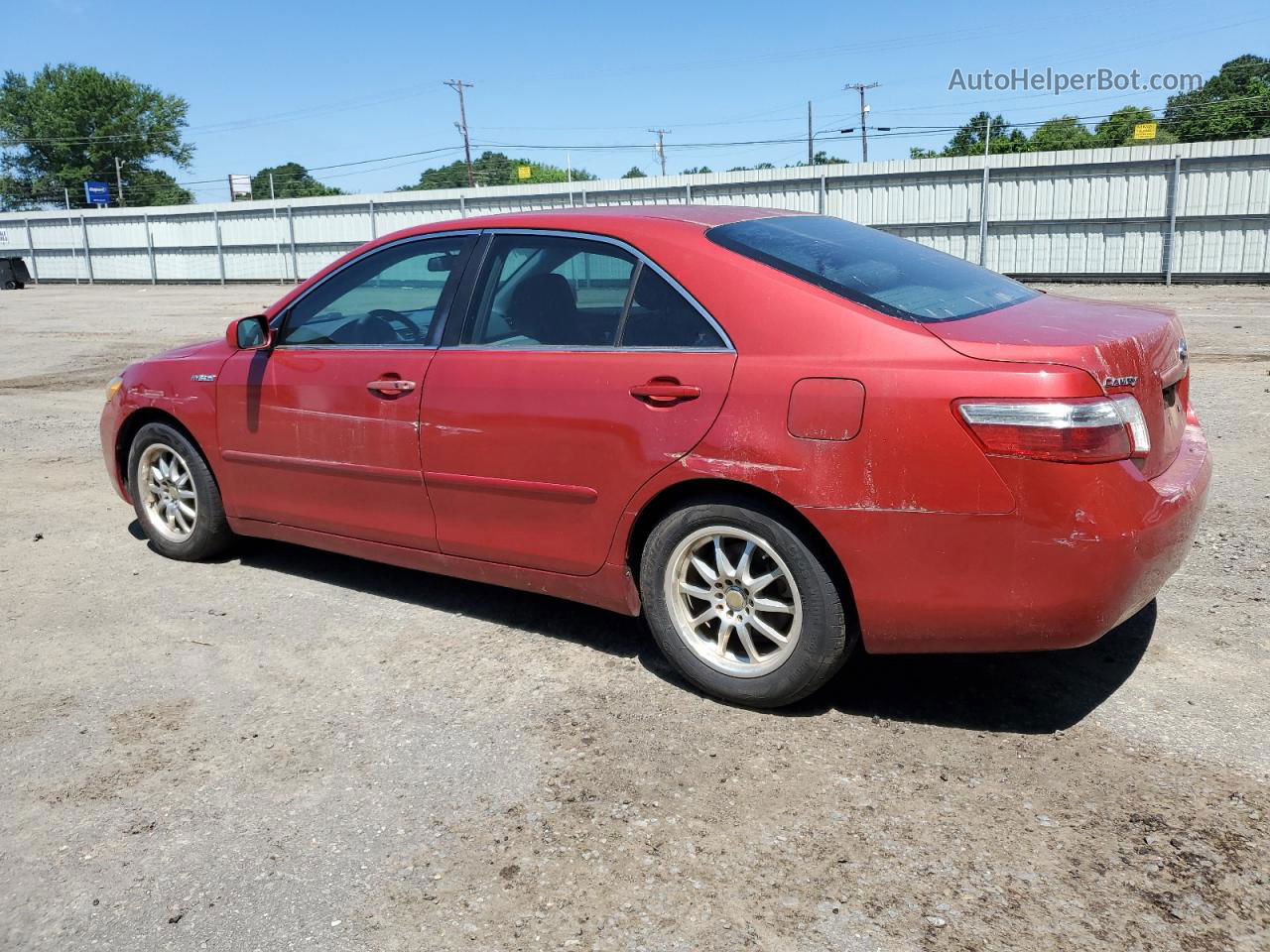 2009 Toyota Camry Hybrid Красный vin: 4T1BB46K79U081261