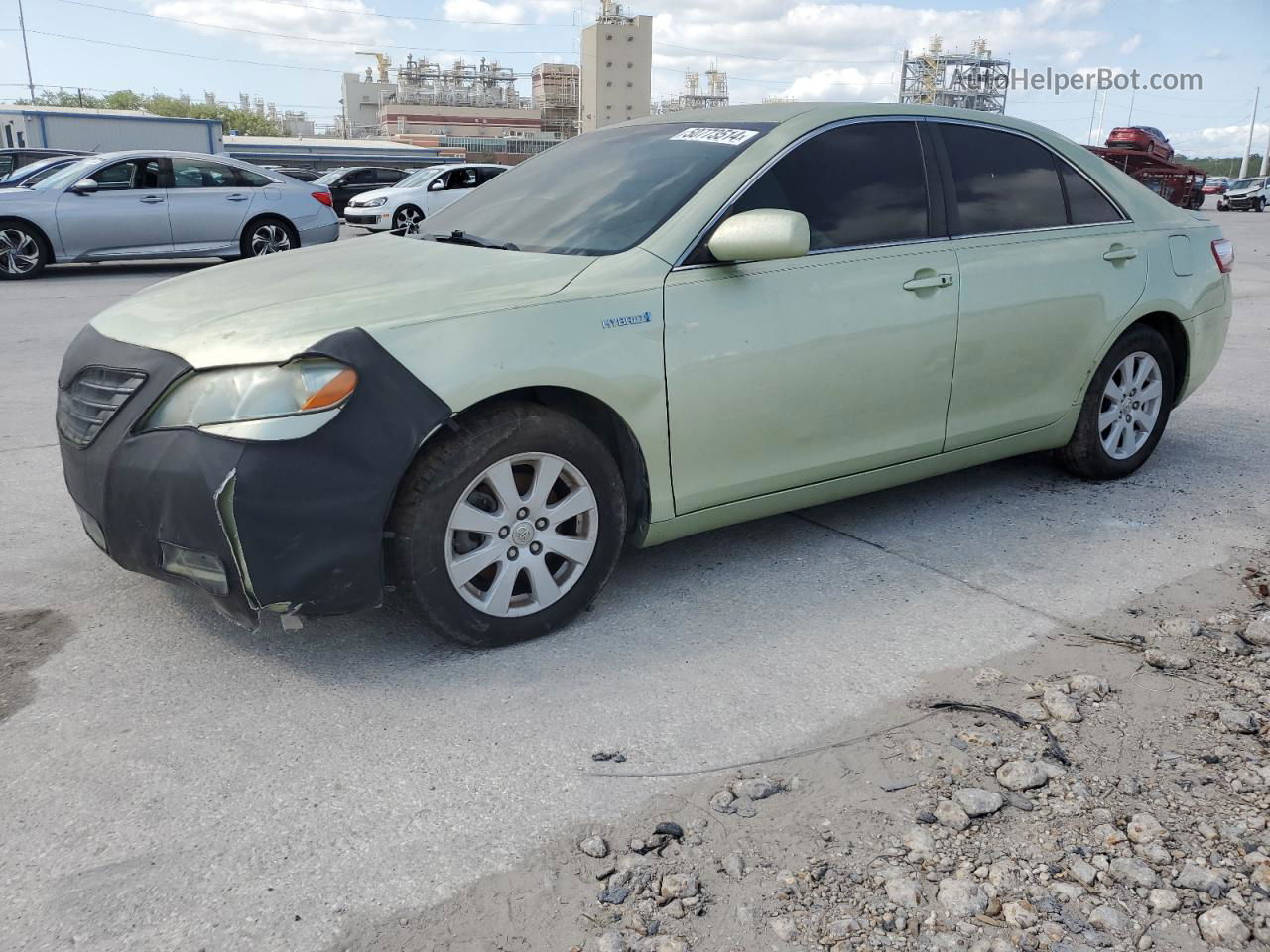 2008 Toyota Camry Hybrid Зеленый vin: 4T1BB46K88U042936