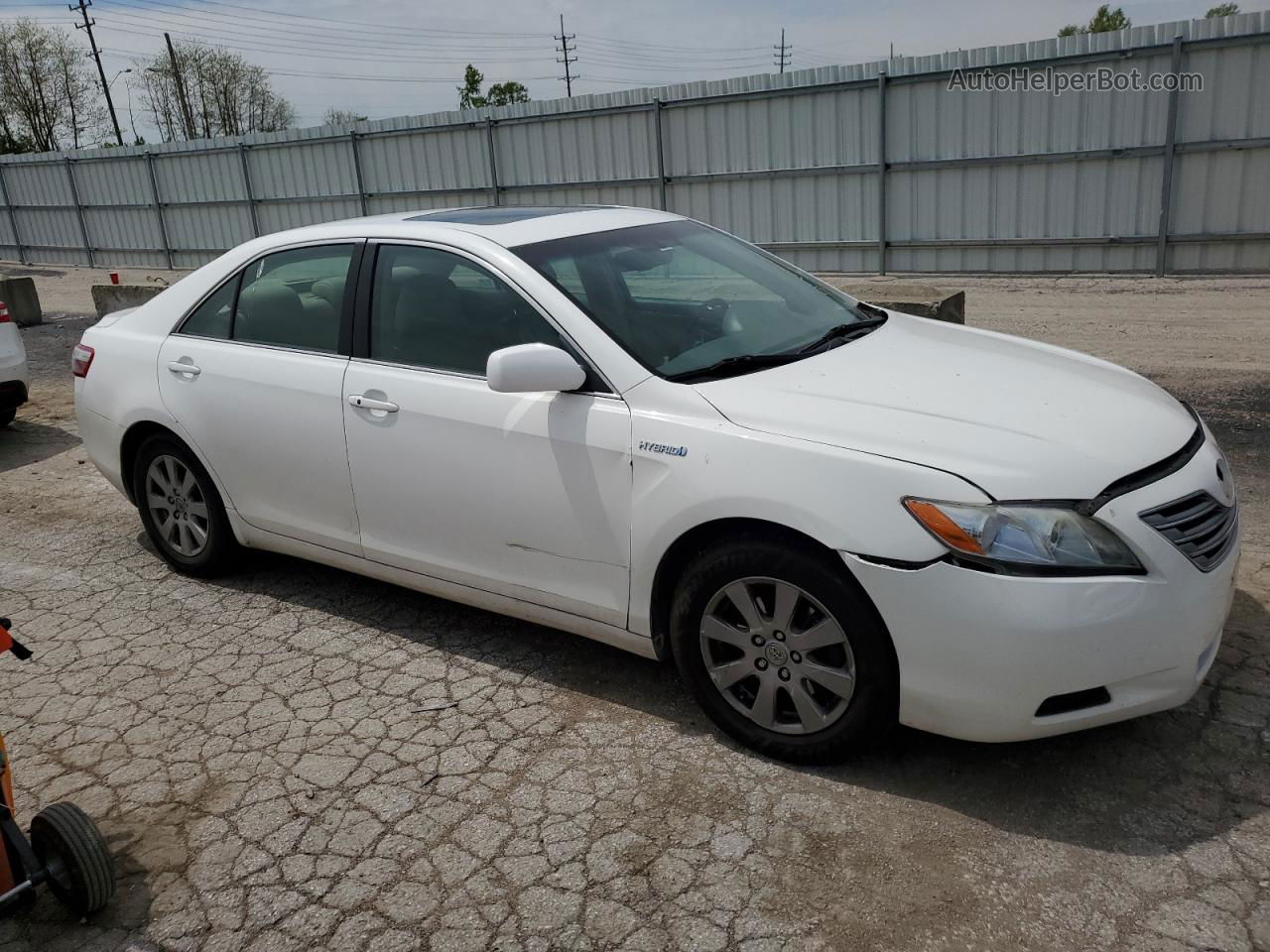 2009 Toyota Camry Hybrid White vin: 4T1BB46KX9U075759