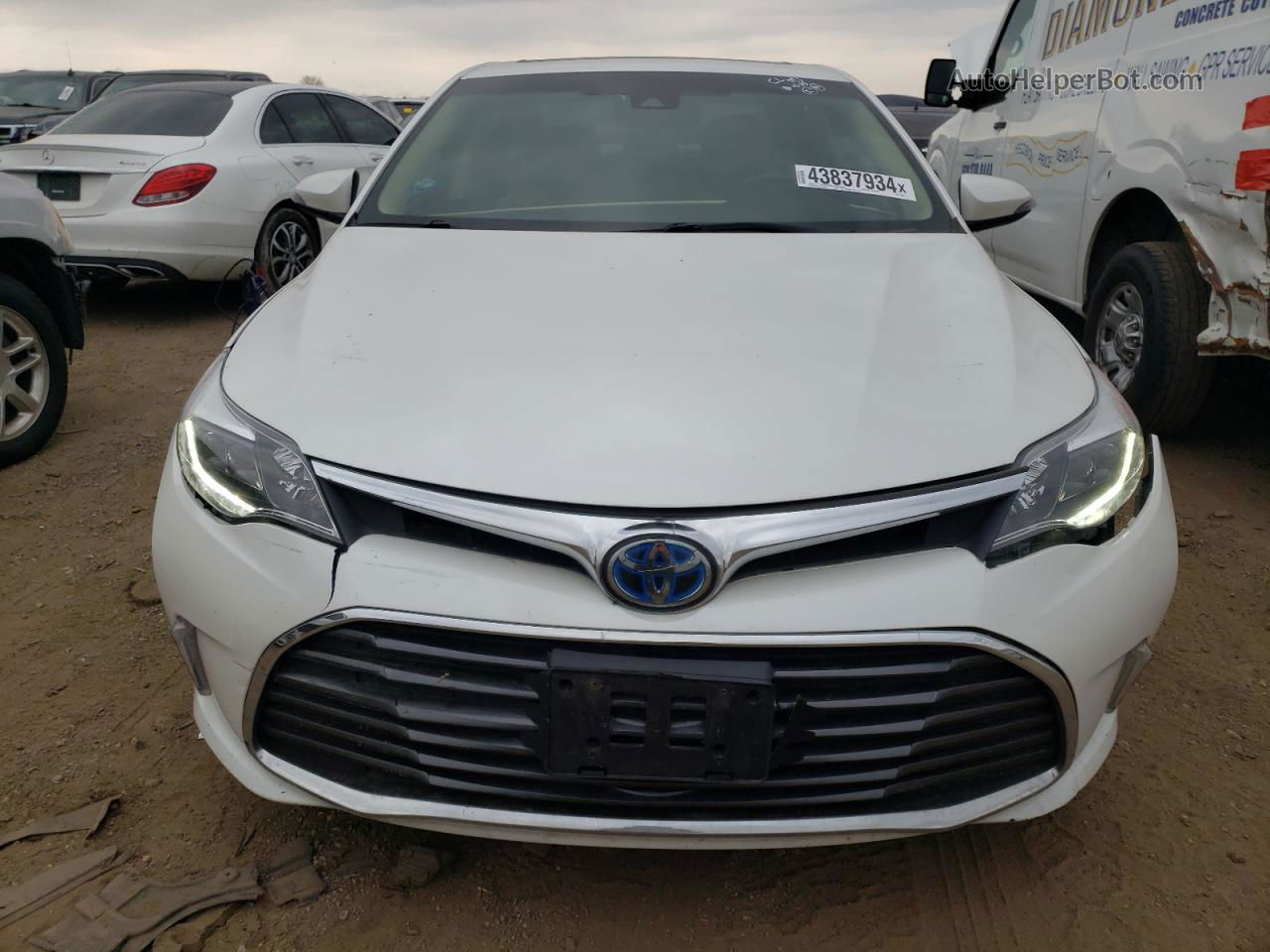 2016 Toyota Avalon Hybrid White vin: 4T1BD1EB0GU056273