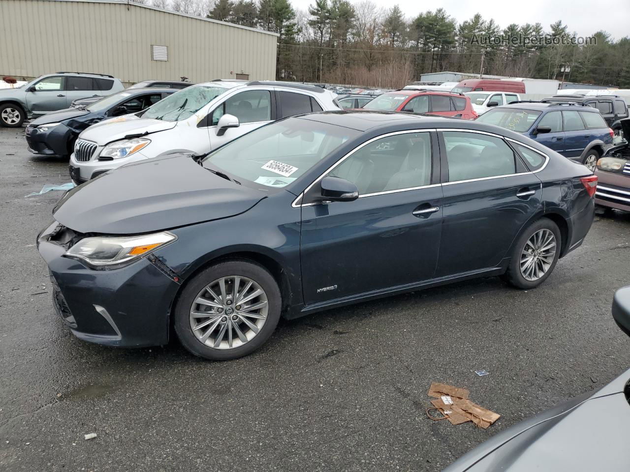 2016 Toyota Avalon Hybrid Синий vin: 4T1BD1EB3GU049642