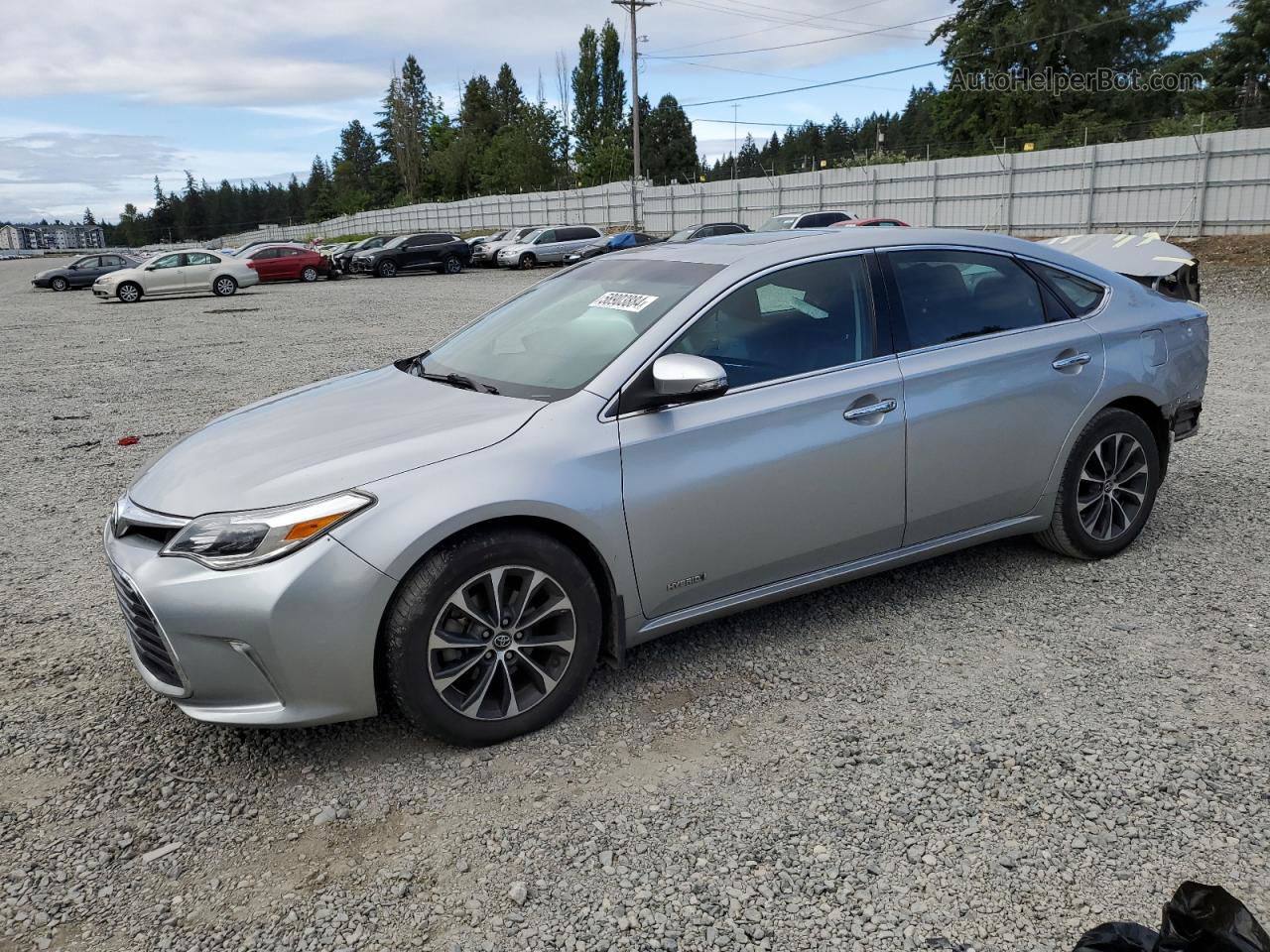 2016 Toyota Avalon Hybrid Silver vin: 4T1BD1EB5GU048766