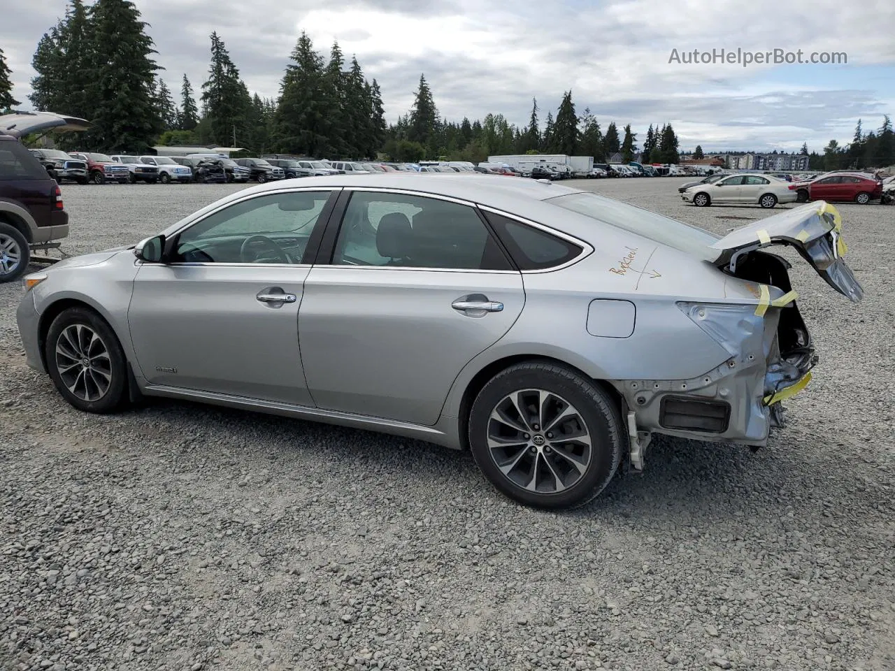 2016 Toyota Avalon Hybrid Серебряный vin: 4T1BD1EB5GU048766