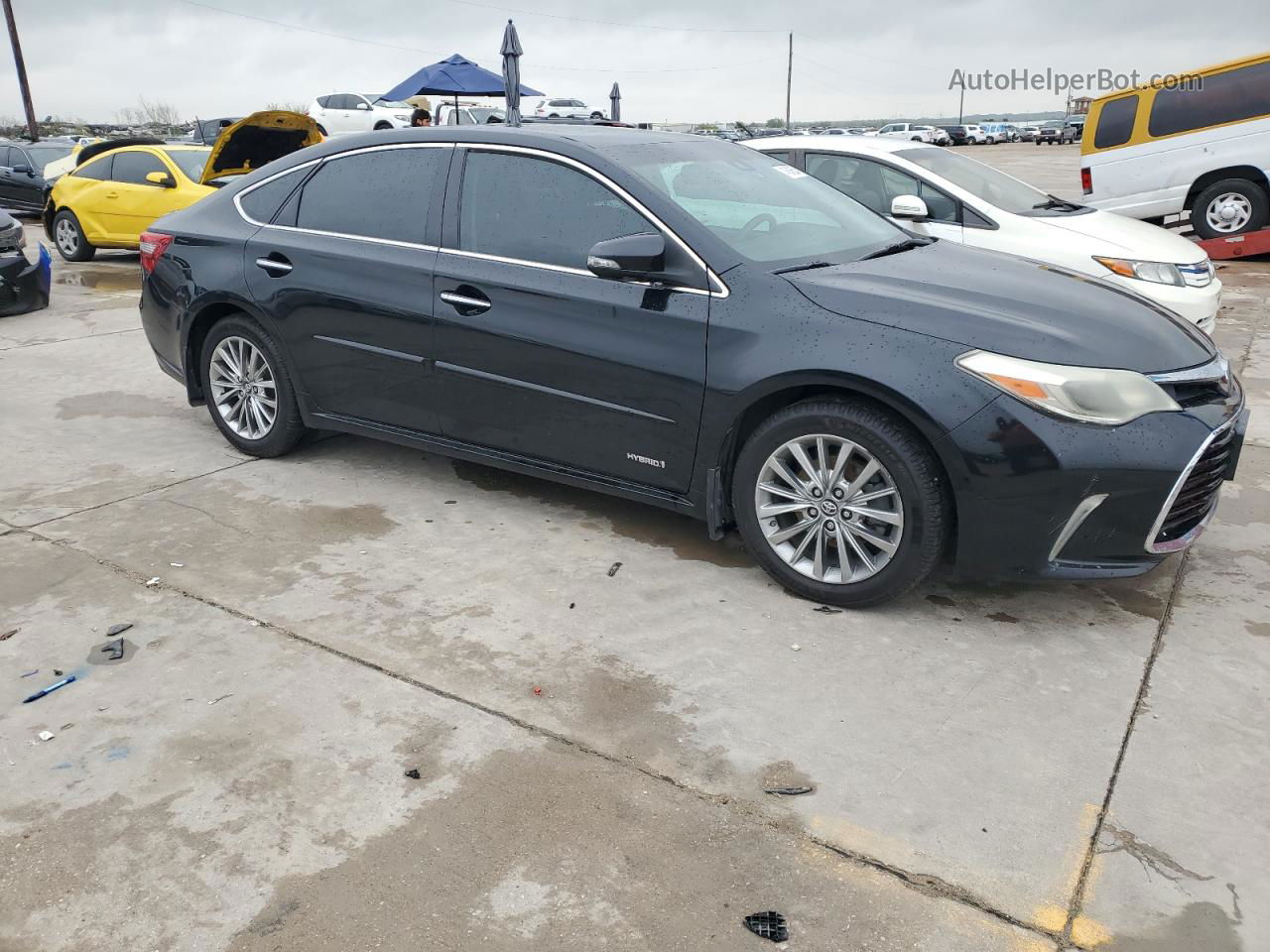 2016 Toyota Avalon Hybrid Черный vin: 4T1BD1EB5GU056334