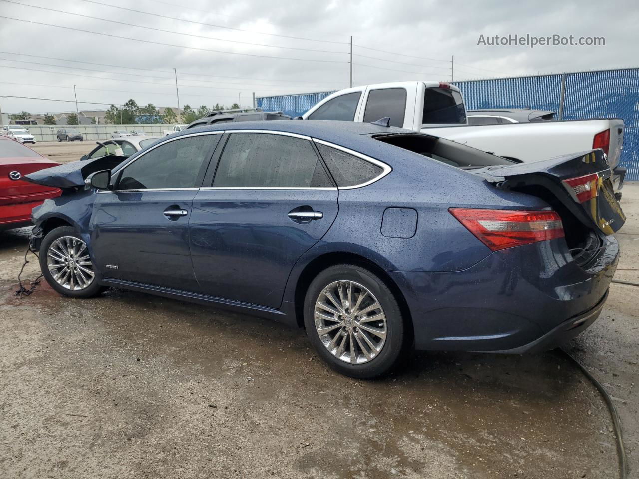 2016 Toyota Avalon Hybrid Синий vin: 4T1BD1EB6GU049330