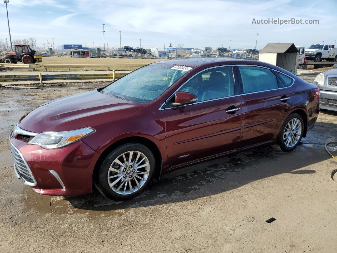 2016 Toyota Avalon Hybrid Burgundy vin: 4T1BD1EB6GU056052