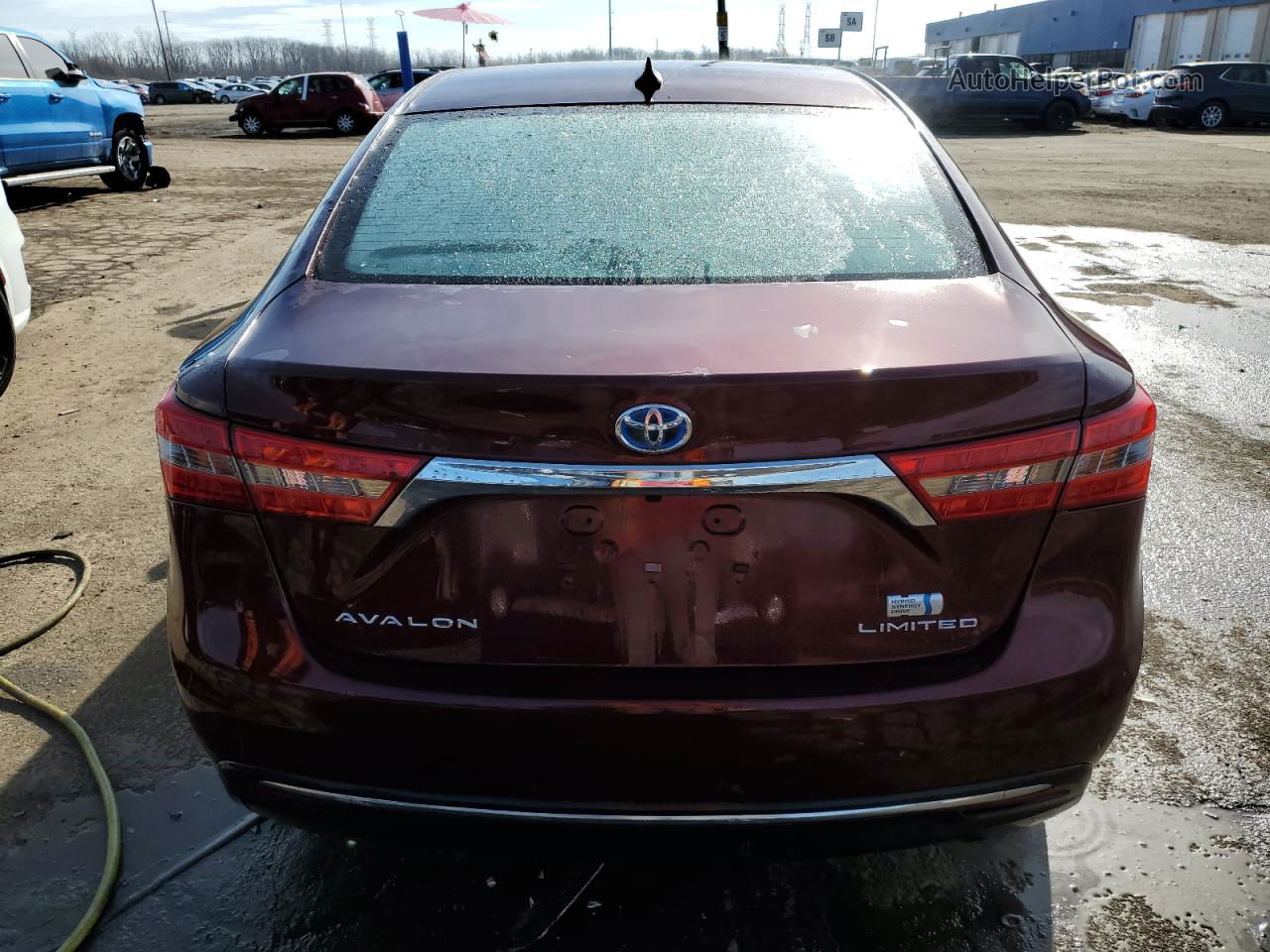 2016 Toyota Avalon Hybrid Burgundy vin: 4T1BD1EB6GU056052