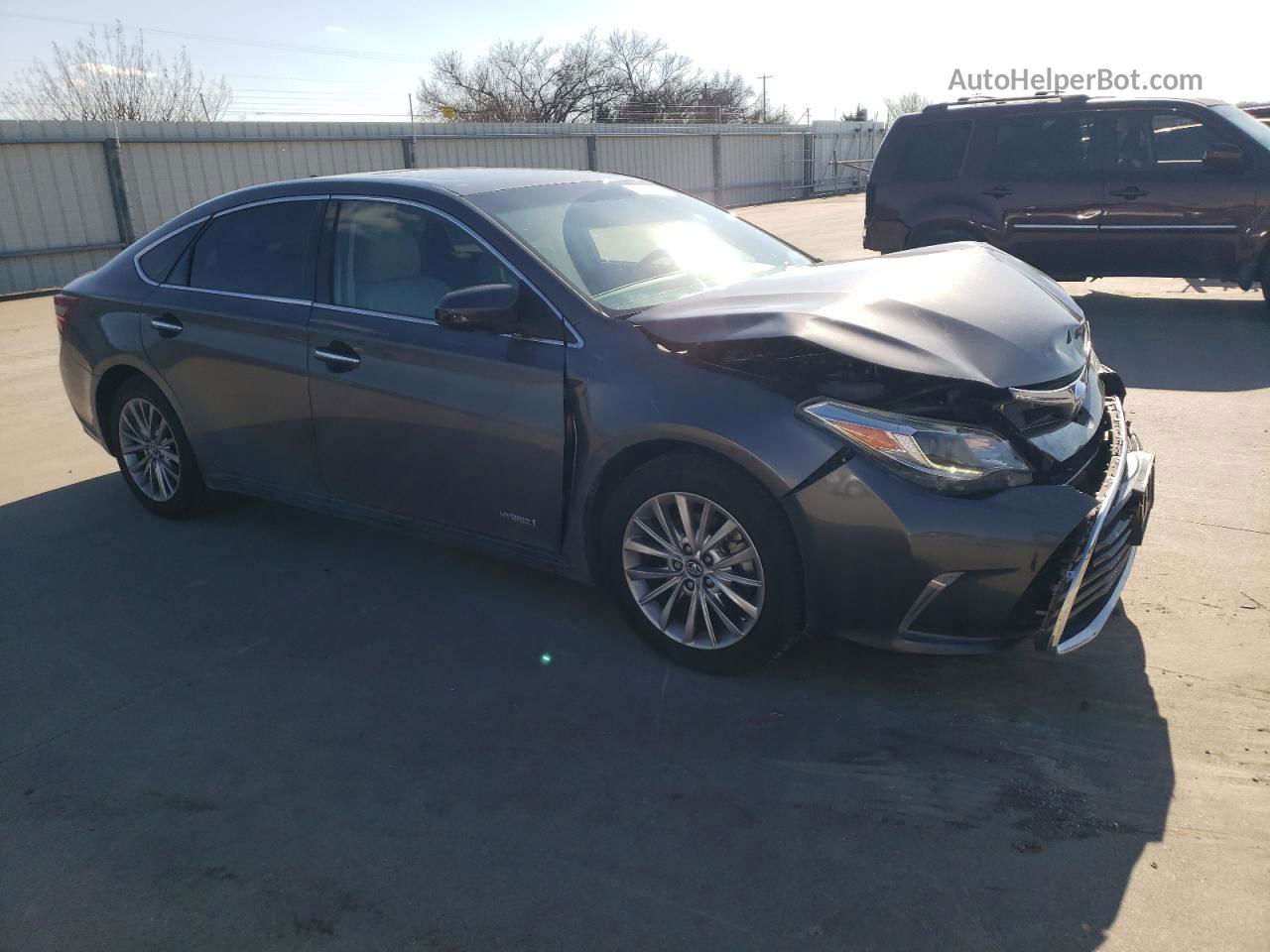 2016 Toyota Avalon Hybrid Gray vin: 4T1BD1EB7GU053693