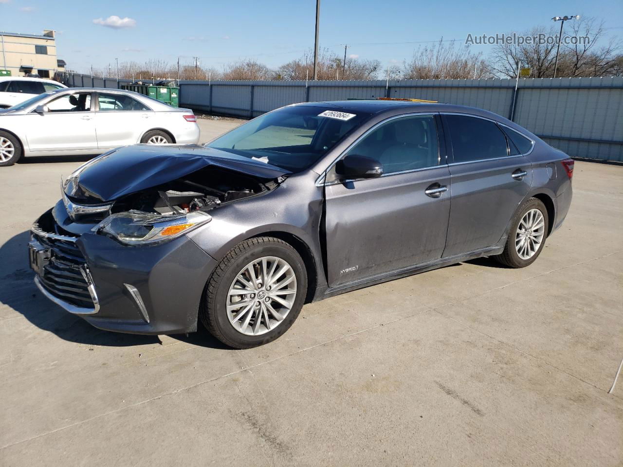 2016 Toyota Avalon Hybrid Gray vin: 4T1BD1EB7GU053693