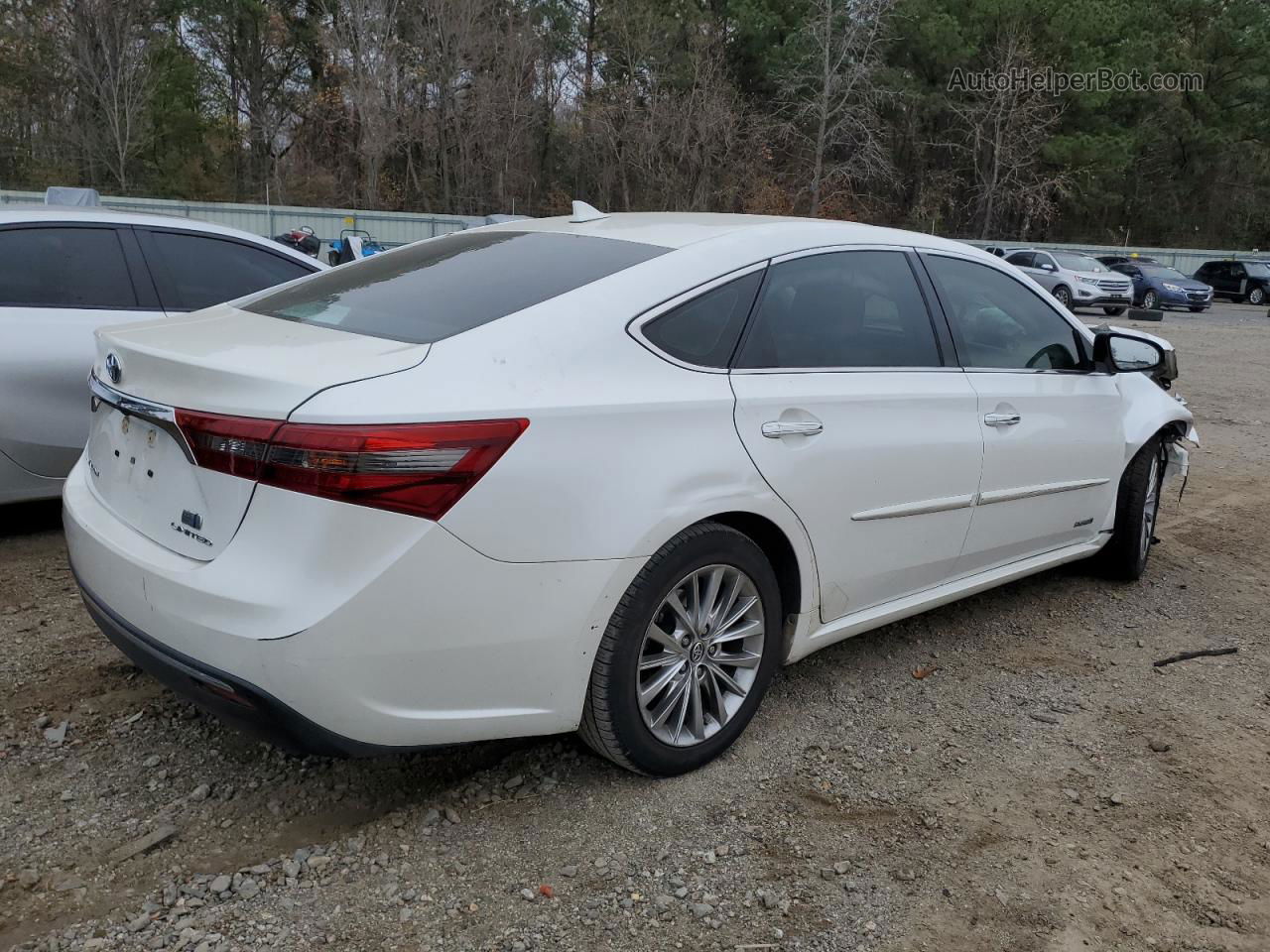 2016 Toyota Avalon Hybrid White vin: 4T1BD1EB8GU048664