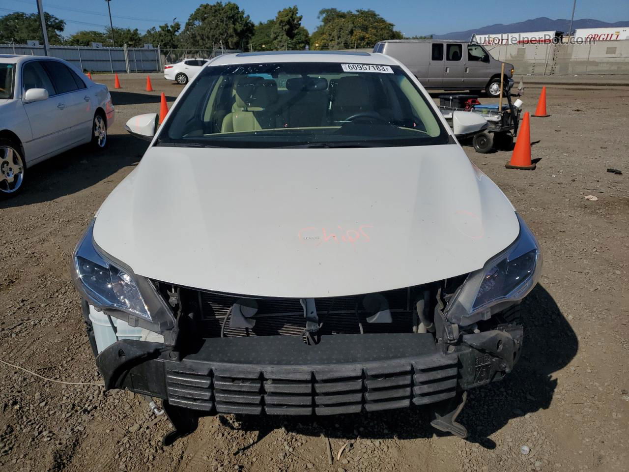 2016 Toyota Avalon Hybrid White vin: 4T1BD1EB8GU055517