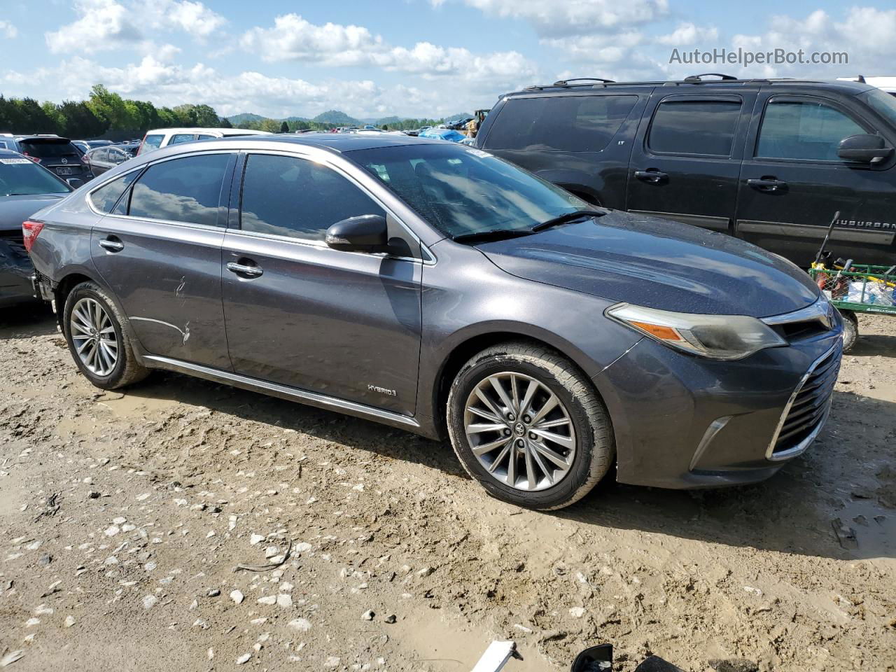 2016 Toyota Avalon Hybrid Gray vin: 4T1BD1EB9GU053405