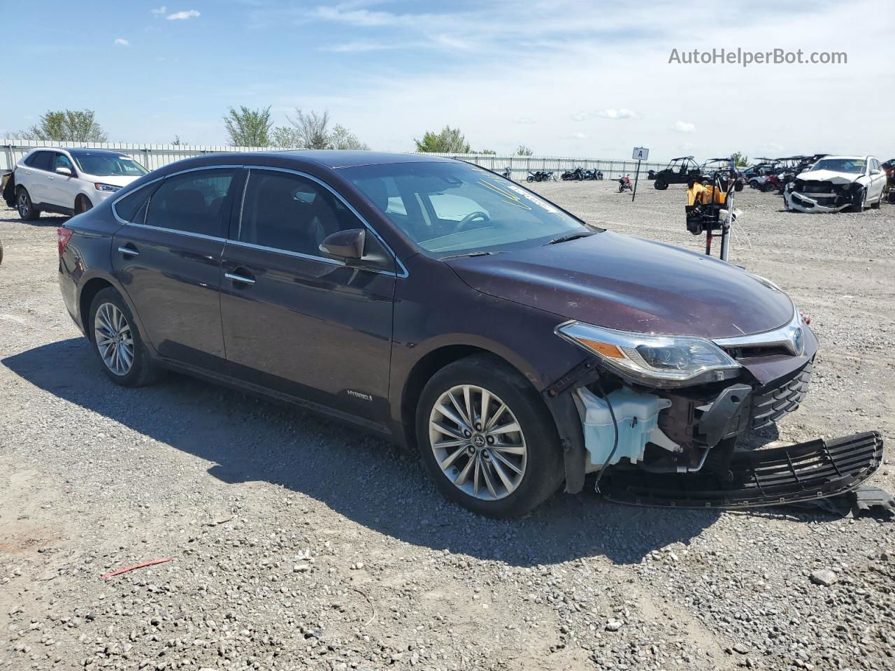 2016 Toyota Avalon Hybrid Purple vin: 4T1BD1EB9GU055851