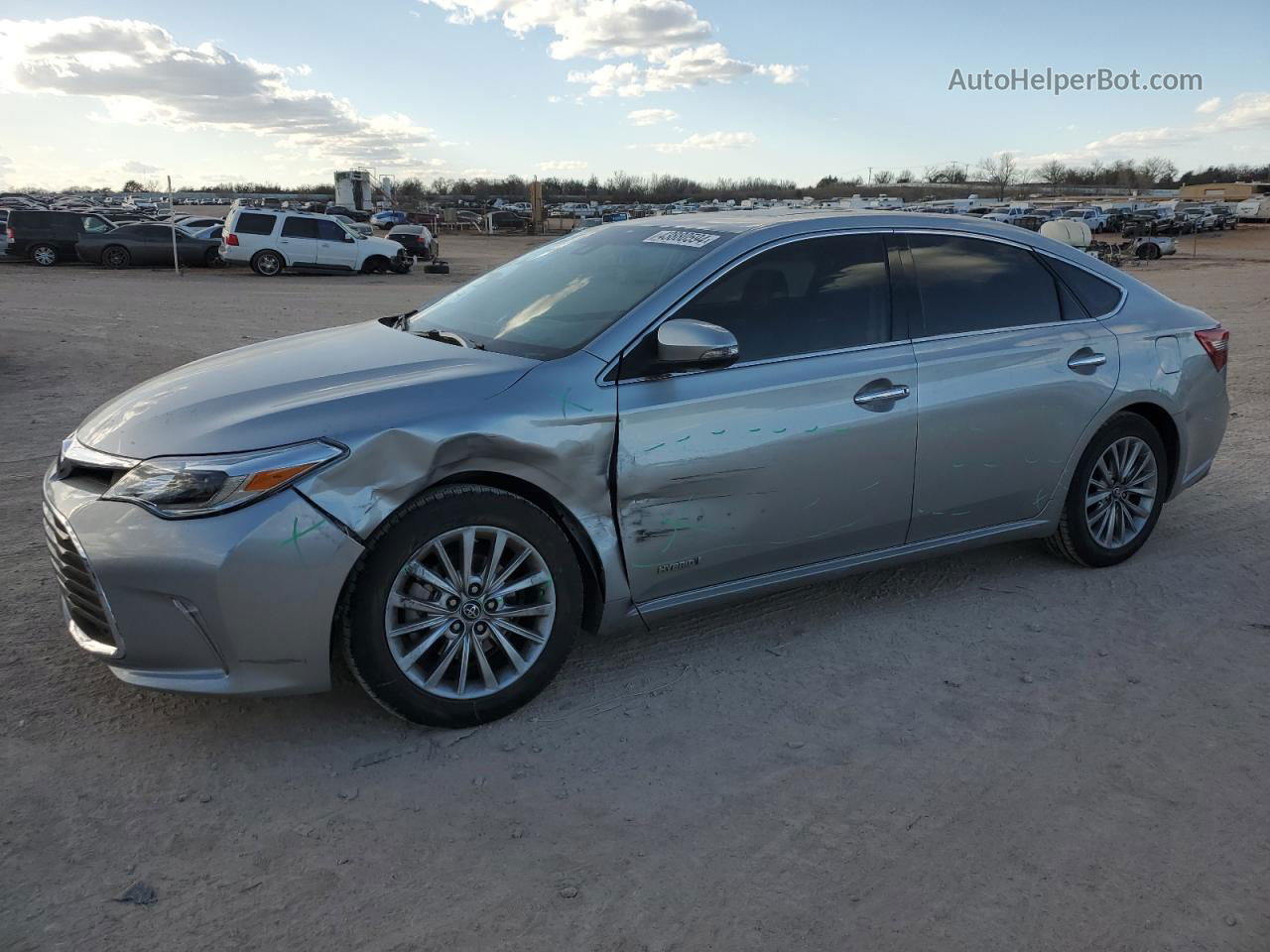 2016 Toyota Avalon Hybrid Silver vin: 4T1BD1EB9GU056921