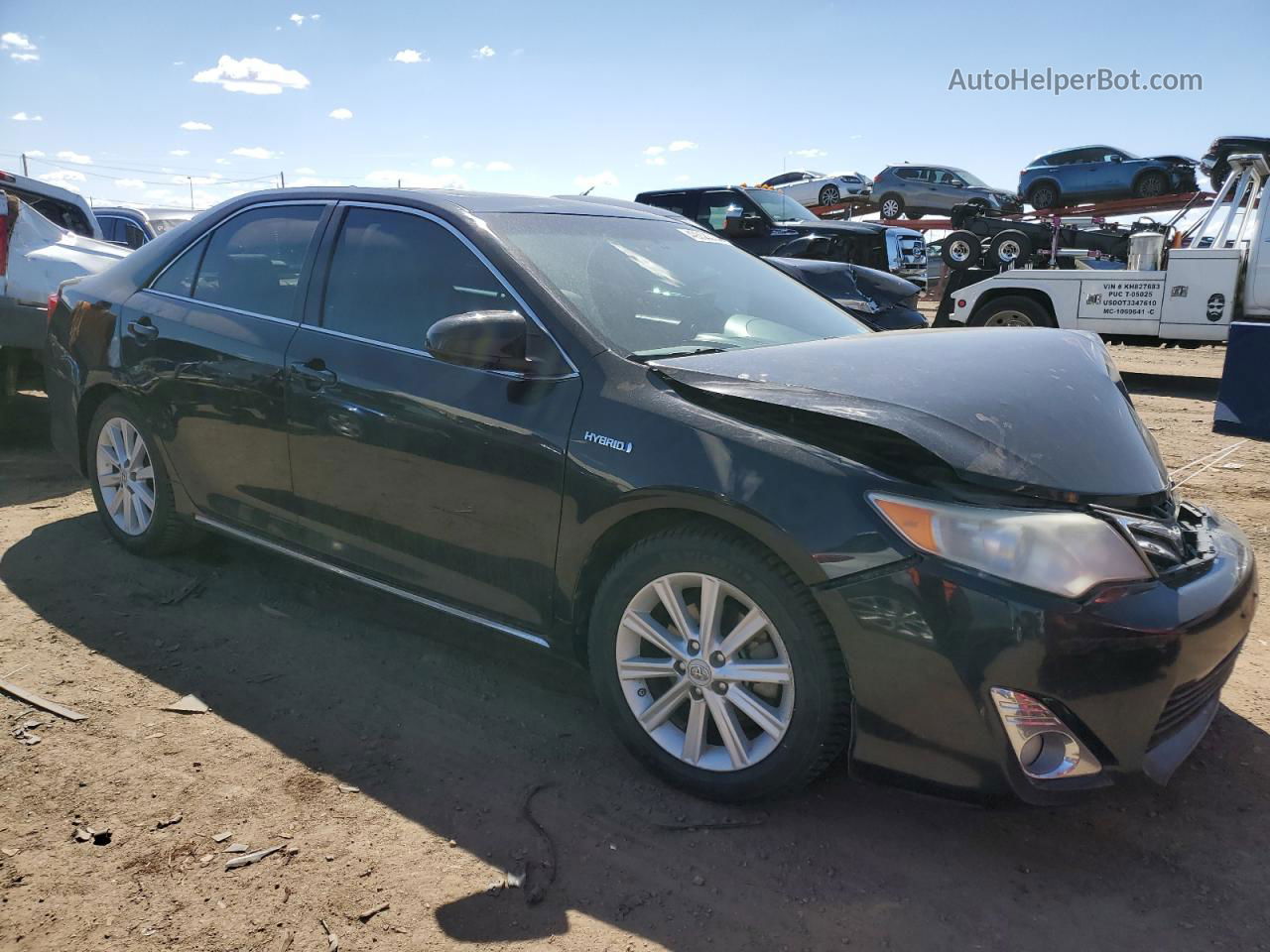 2012 Toyota Camry Hybrid Черный vin: 4T1BD1FK0CU026859