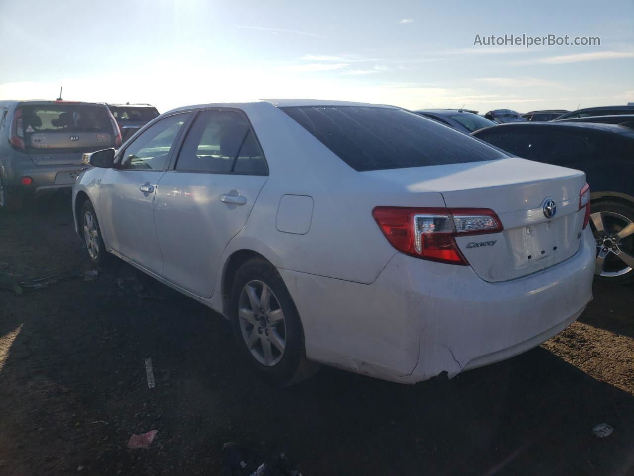 2012 Toyota Camry Hybrid White vin: 4T1BD1FK0CU044813